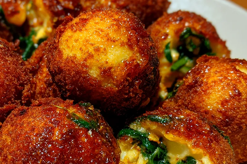 Fresh ingredients for Cheesy Spinach Stuffed Bites