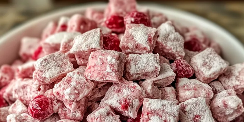 Cherry Cheesecake Puppy Chow