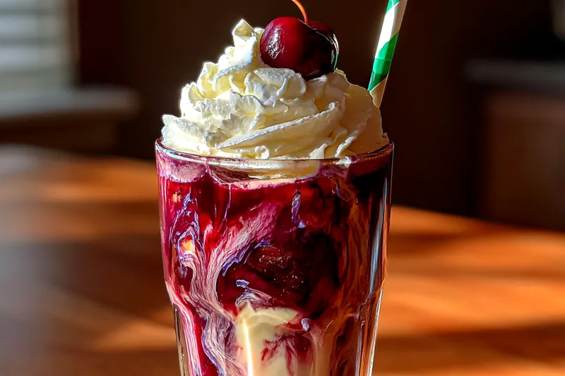 Cooking process for Cherry Cream Soda Delight