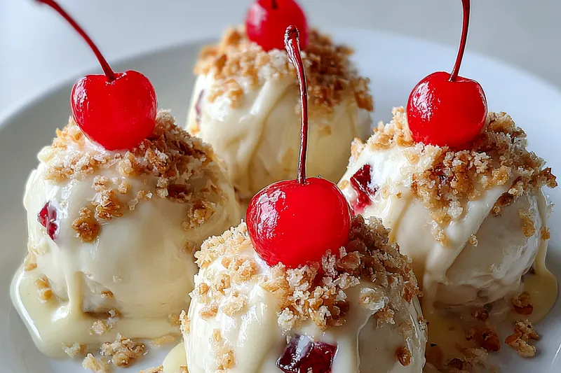 Fresh ingredients for Cherry Crunch Delights