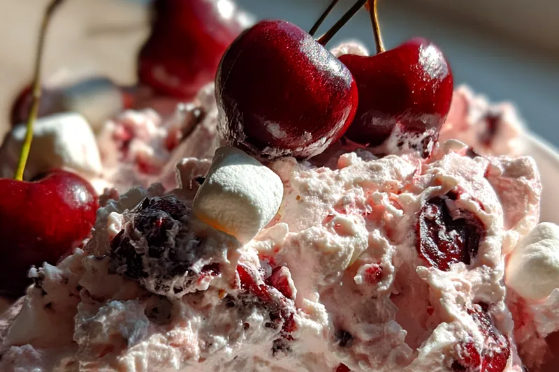 Cooking process for Cherry Fluff Delight