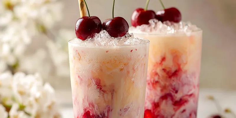 Cherry Infused Milk Tea