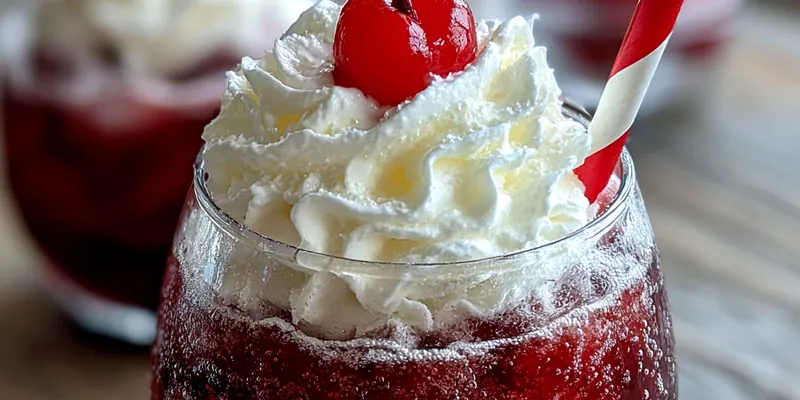 Refreshing Cherry Slushie Cocktail