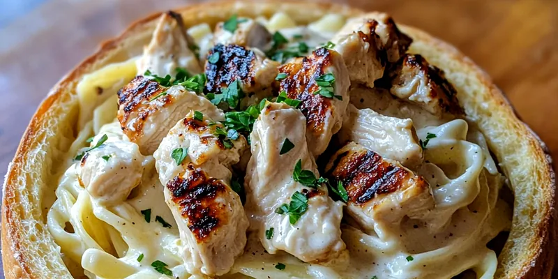 Creamy Chicken Alfredo Bowls