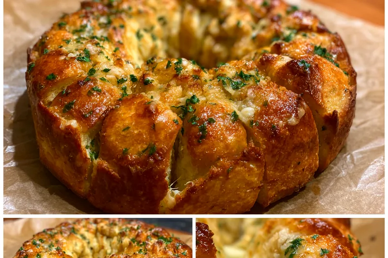 A vibrant display of fresh ingredients for Cheesy Chicken Pull-Apart Bread, including chicken, cheese, and herbs.