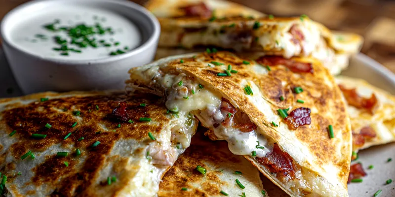 Chicken Bacon Ranch Quesadillas