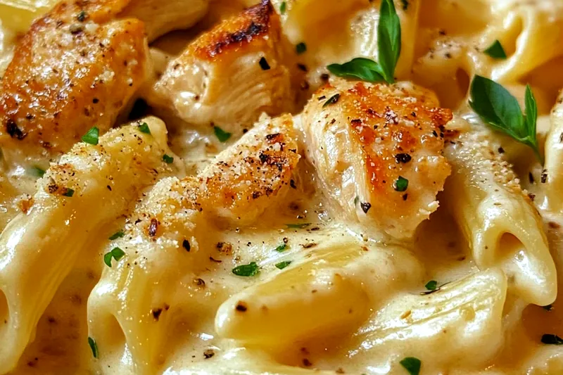 Chicken pieces being sautéed in a large skillet until golden brown, showing the proper technique for achieving perfect color and texture