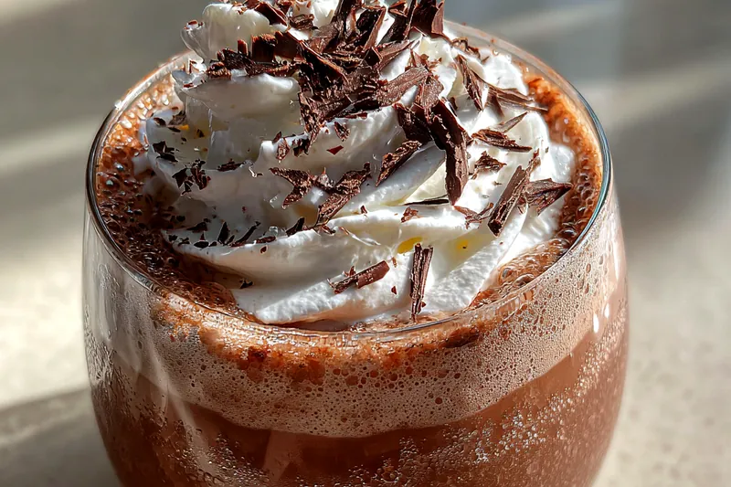 Cooking process for Chilled Chocolate Delight