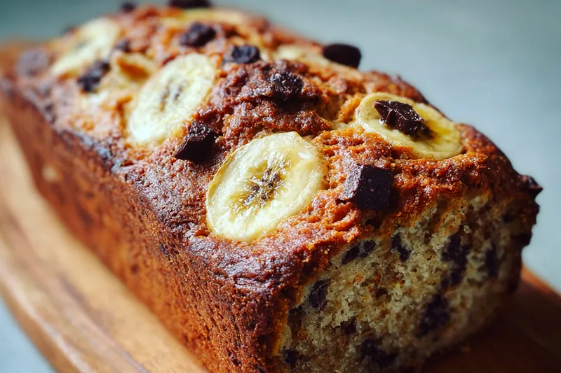 Cooking process for Chocolate Banana Bread Delight