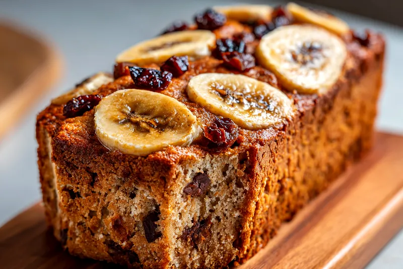 Fresh ingredients for Chocolate Banana Bread Delight