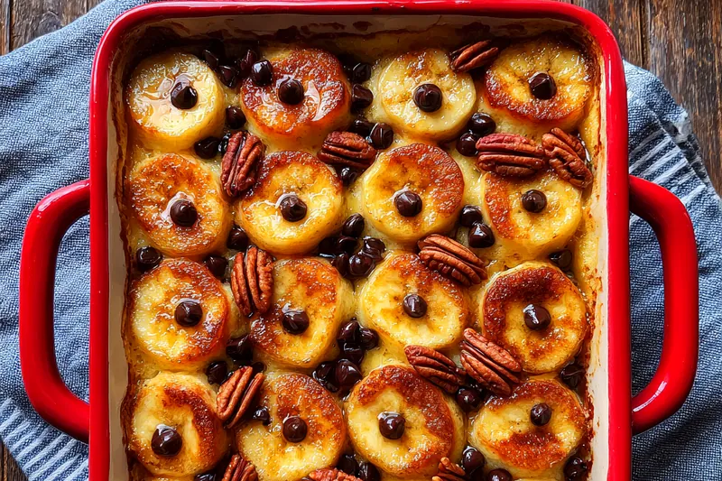 Cooking process for Chocolate Chip Baked Pancakes