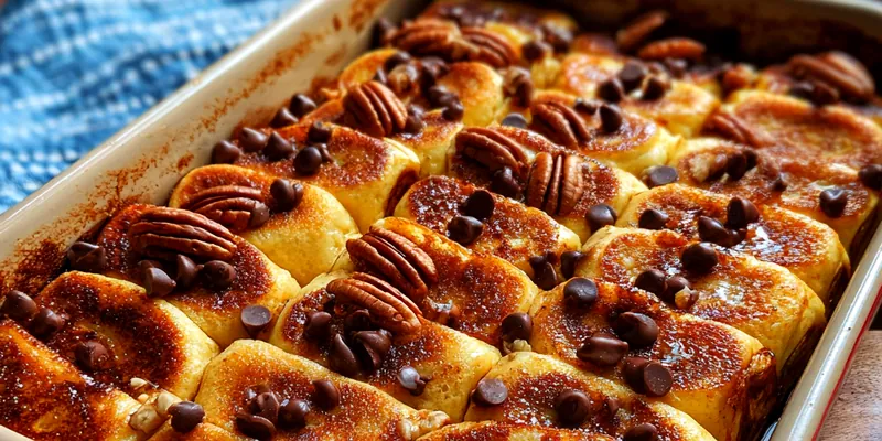 Chocolate Chip Baked Pancakes