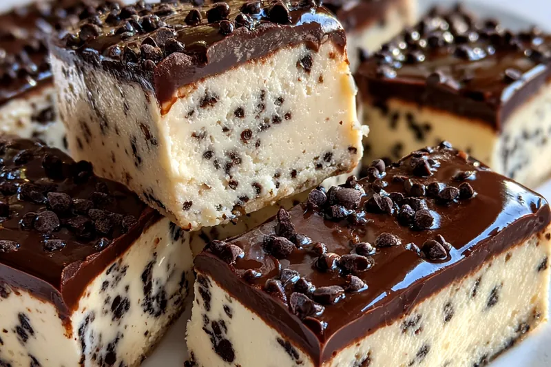 Cooking process for Chocolate Chip Cheesecake Bars