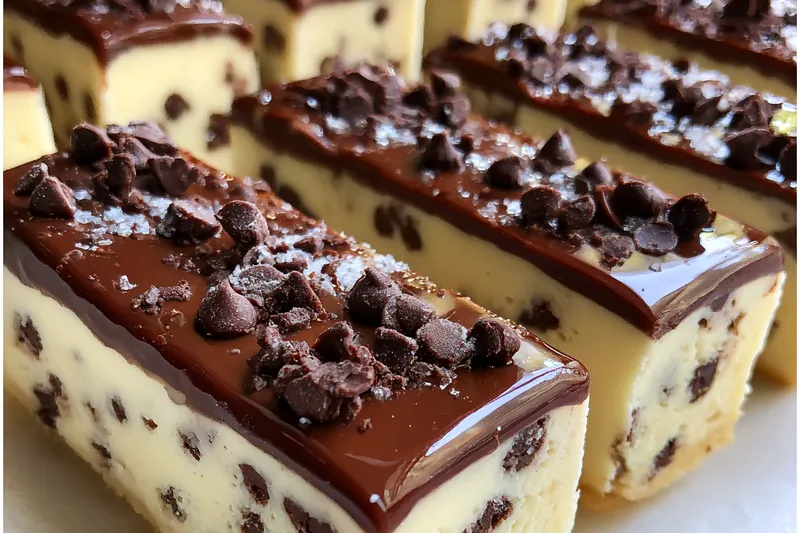 Fresh ingredients for Chocolate Chip Cheesecake Bars
