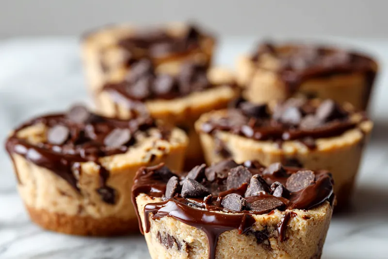 Melting chocolate for coating the cookie dough cups