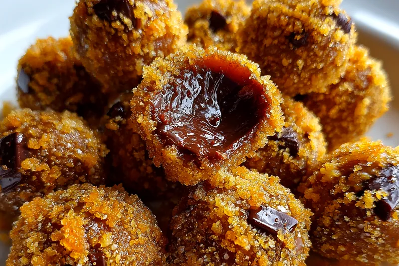 Fresh ingredients for Chocolate Crunch Truffle Bites