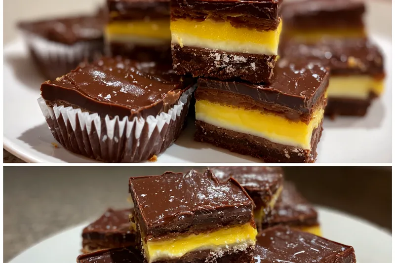 Cooking process for Chocolate Layered Fudge Squares