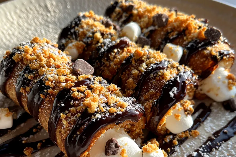 Fresh ingredients for Chocolate Marshmallow Roll-Ups