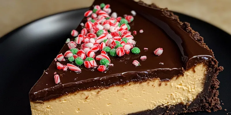 Decadent Chocolate Peppermint Cheesecake