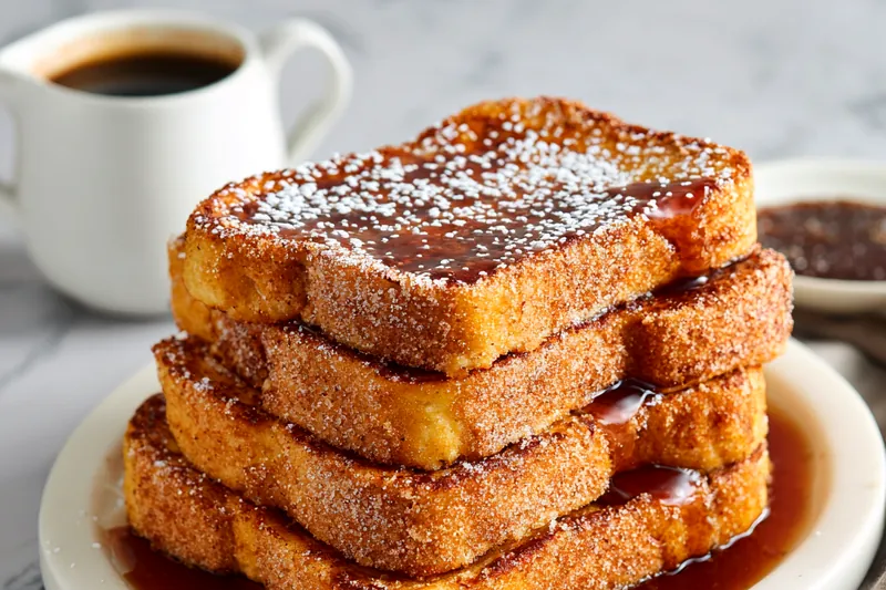 Fresh ingredients for Churro French Toast laid out