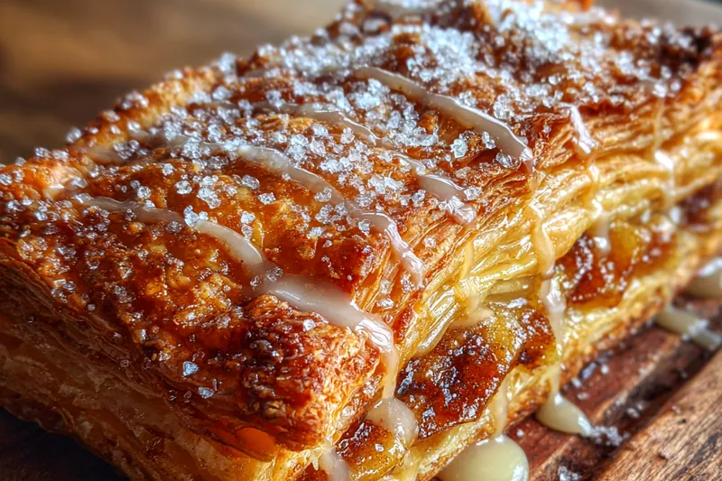 Cooking process for Cinnamon Apple Layered Pastry