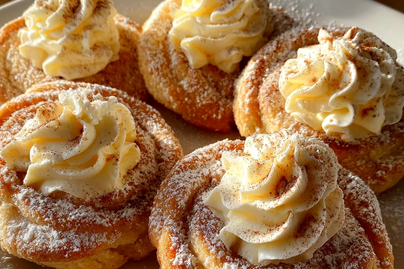 Fresh ingredients for Cinnamon Cream Swirl Cookies