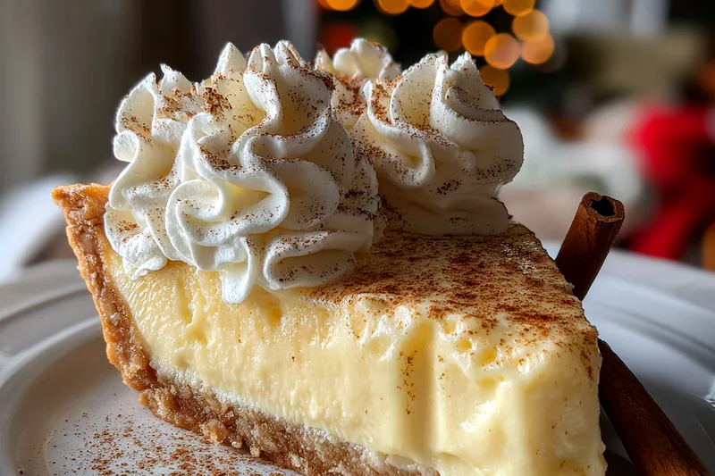 A saucepan on the stove with a creamy mixture slowly thickening into custard for Cinnamon Custard Delight.