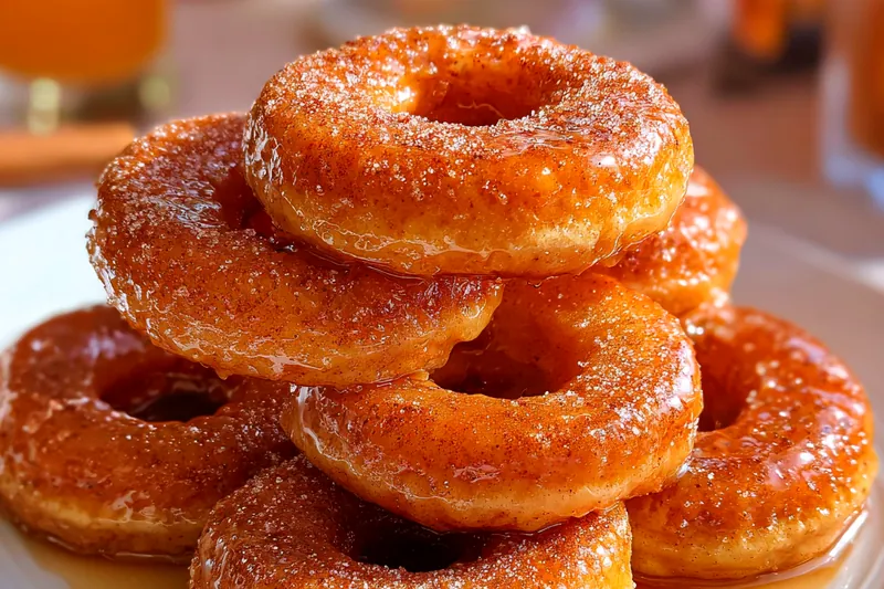 Fresh ingredients for Cinnamon Fried Apple Rings
