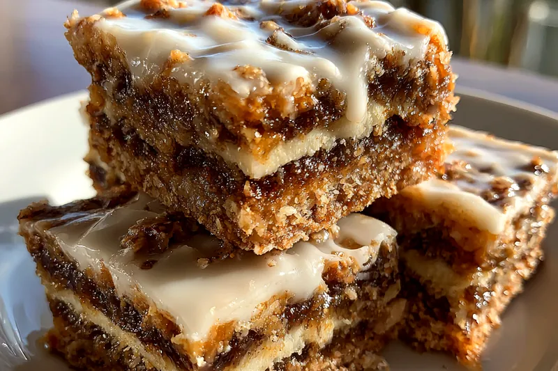 Fresh ingredients for Cinnamon Glazed Dessert Bars