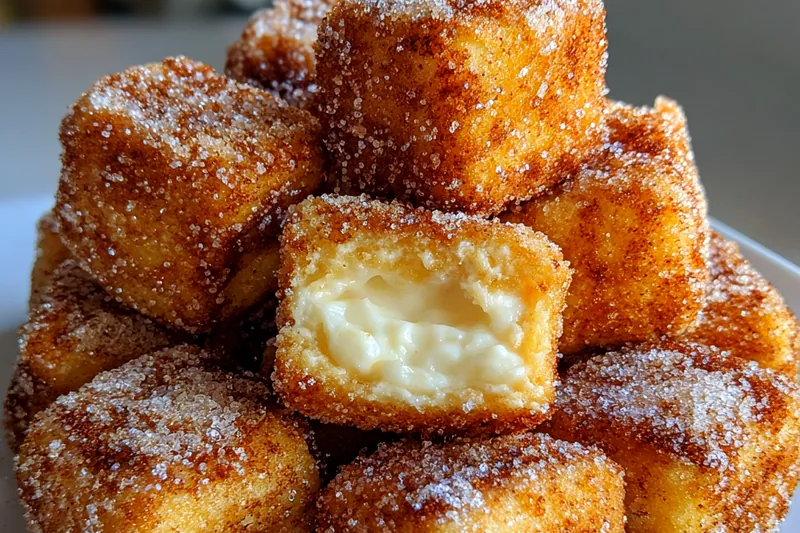 Cooking process for Cinnamon Sugar Churro Bites