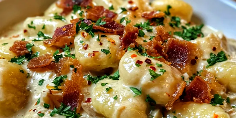 Classic Creamy Crack Chicken Gnocchi