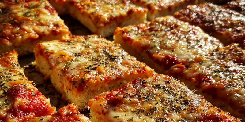 Classic Homemade Pizza Squares
