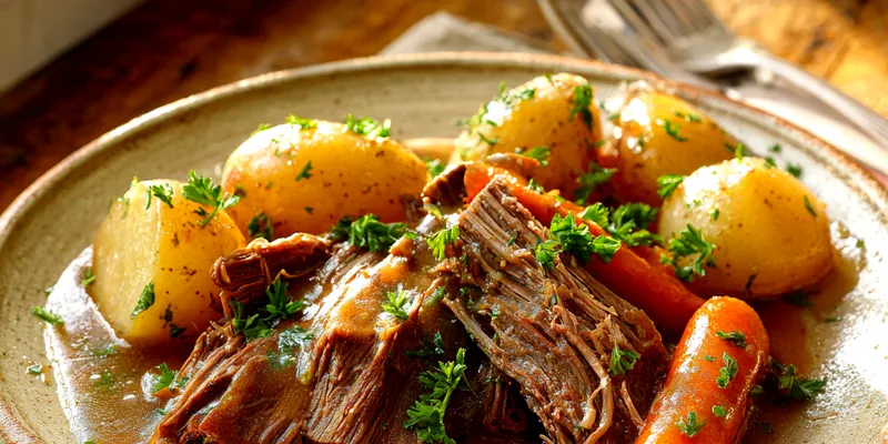 Classic Pot Roast with Potatoes and Carrots