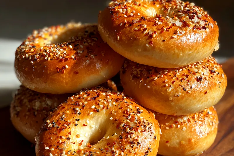 Cooking process for Classic Seeded Bagels Delight