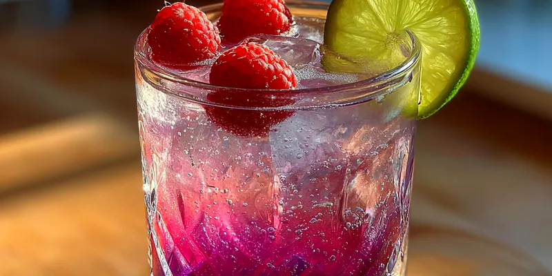 Colorful Berry Lemonade Cocktail