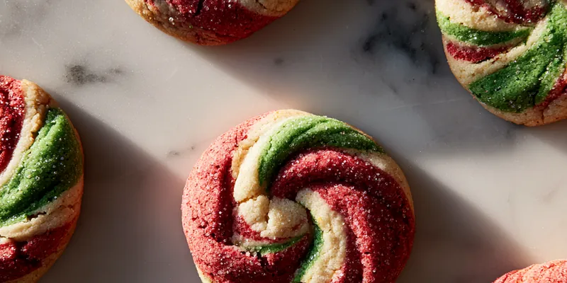 Colorful Candy Cane Cookies