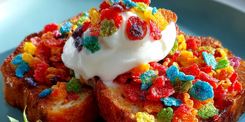Colorful Cereal French Toast