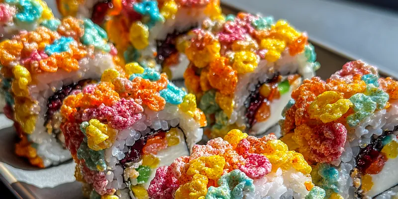 Colorful Cereal Sushi Rolls