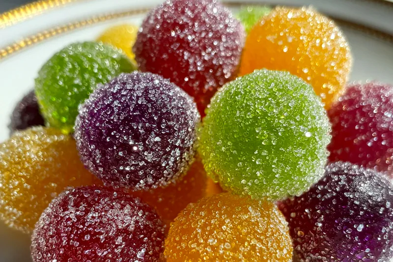 Fresh ingredients for Colorful Sugary Candies