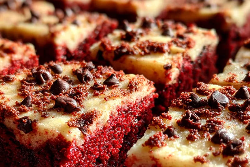 Fresh ingredients for Cookies Cream Velvet Bars