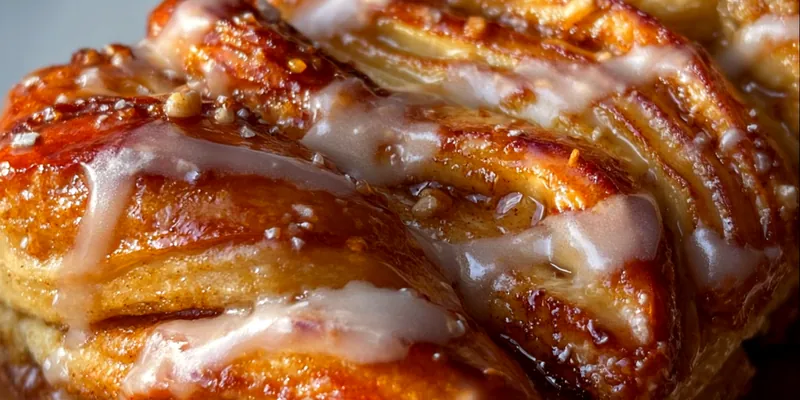 Cozy Apple Kringle with Vanilla Glaze