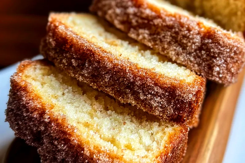 Step-by-step layering process showing batter being swirled with cinnamon mixture and topped with golden crumb topping before baking