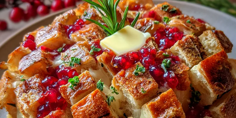 Cranberry Brie Pull-Apart Bread