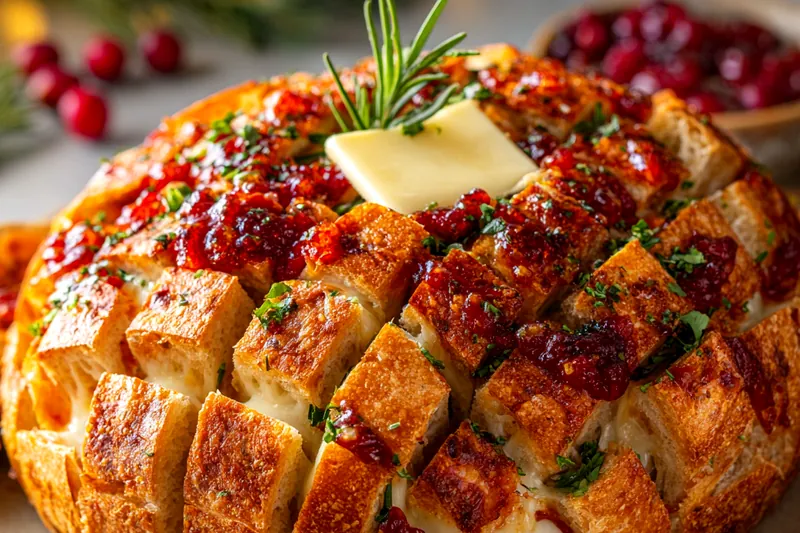 Fresh ingredients for Cranberry Brie Pull-Apart Bread