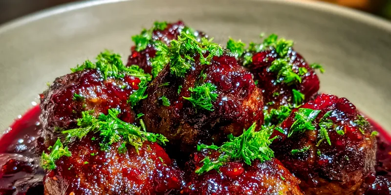 Cranberry Glazed Meatballs