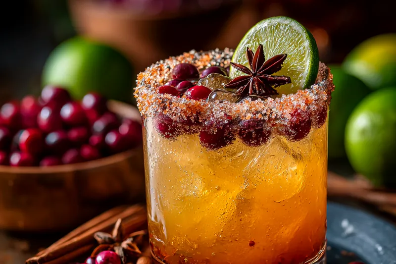 Cooking process for Cranberry Lime Holiday Beverage