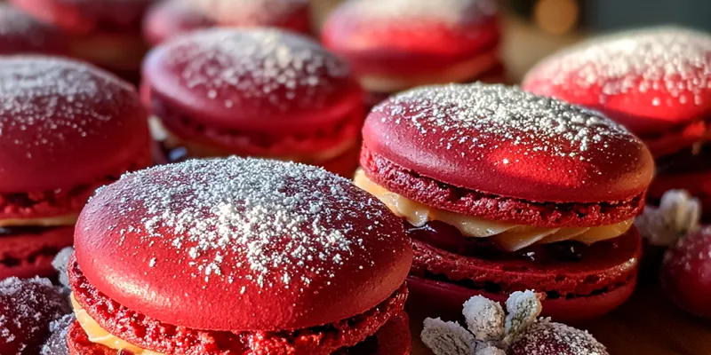 Cranberry Orange Macarons Delight