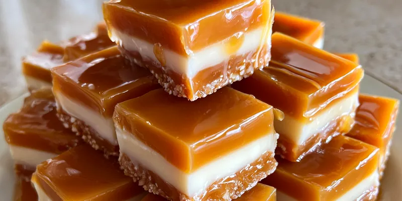 Creamy Caramel Layered Fudge