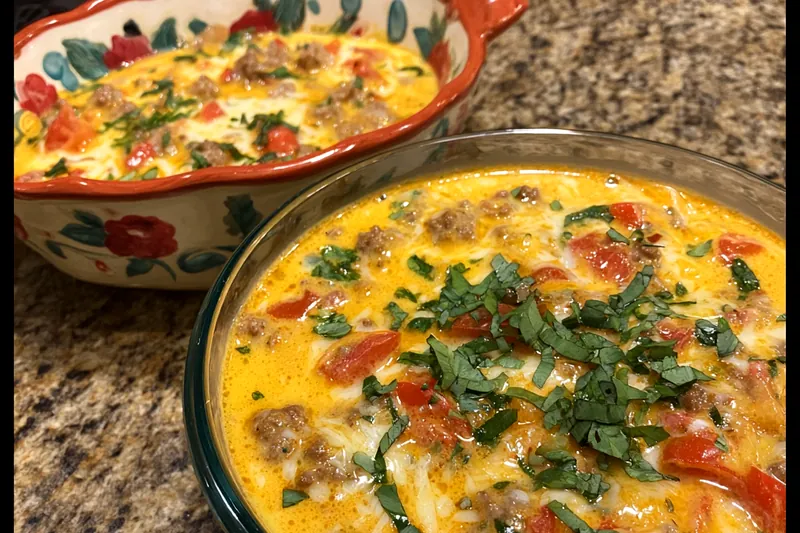 Fresh ingredients for Creamy Cheesy Tomato Dip