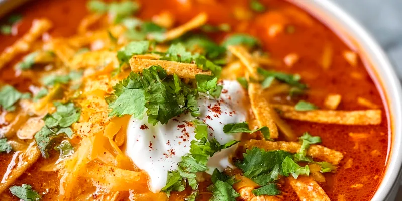 Creamy Chicken Enchilada Soup
